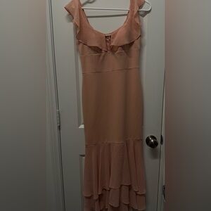 Aidan Mattox Strapless Blush Dress